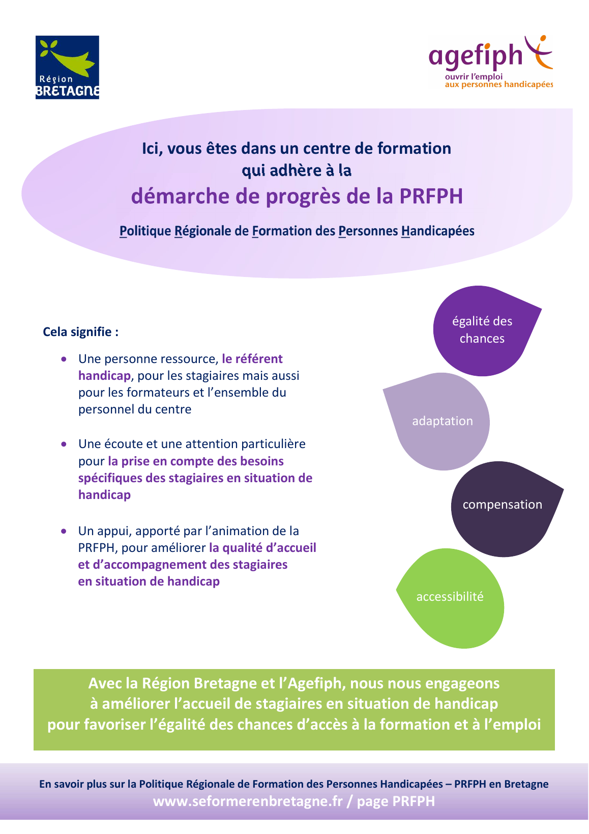 Charte Progrès pour l’accueil et l’accompagnement des personnes en situation de handicap